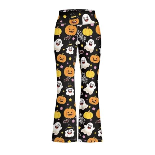 Image of Girls Flare Leggings Cute Bell Bottoms for Teen Girls Wide Leg Sweatpants for 5-14 T