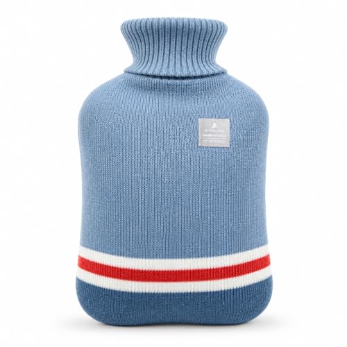 Bouillotte 2 L rayée classique pour soulager les douleurs