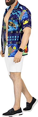 HAPPY BAY Men's Hawaiian Shirt Tropical Boho2