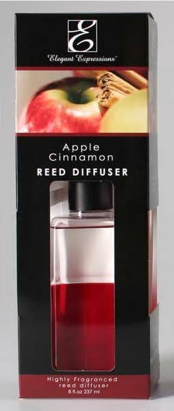 Amazon.com: Hosley Reed Diffuser Set, 8 oz Apple Cinnamon Scented ...