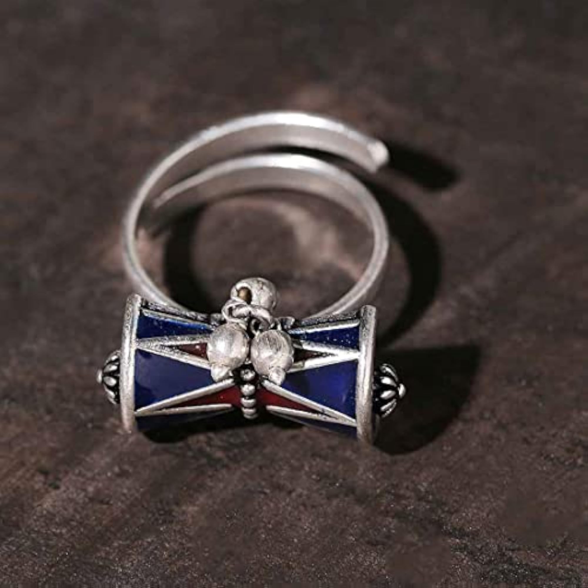 Moksha Damru Adjustable Ring