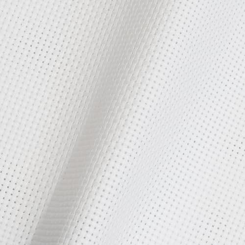 Image of Aida Cloth 11 Count Cross Stitch Fabric,19x28inch (11CT,White)