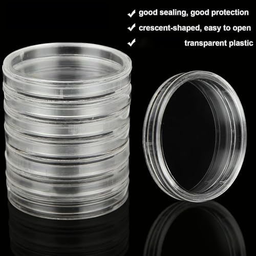 Cápsulas para monedas de 30 mm transparentes con protección interna contra impactos 7