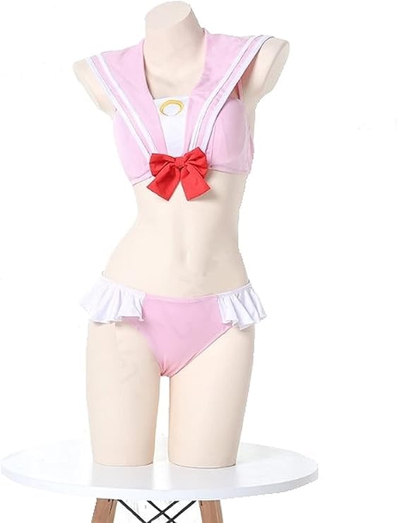Amazon.co.jp: 【Sanjucos】 コスプレ セーラー服 水着 フリル