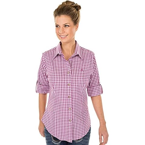 Unbekannt Orbis Trachtenbluse Checkered Langarm Cover