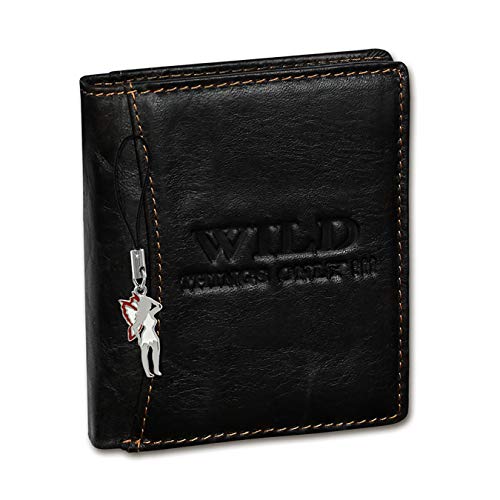 Impac D4OPJ115N - Cartera de Piel de dragón (9 x 2 x 10 cm), Color marrón