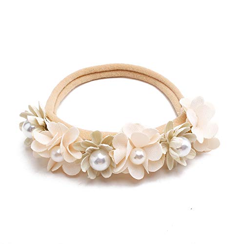 Cherrboll 3Pcs Baby Girl Flower Headbands, Super Soft & Stretchy Nylon Floral Hairbands For Newborn Toddler #TOP5