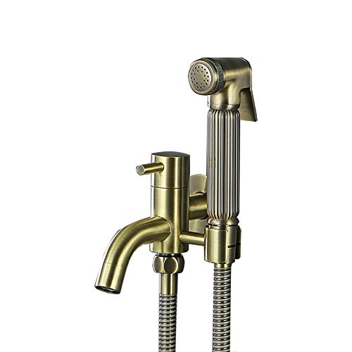 Kit pulvérisateur de bidet de toilette à eau froide murale en bronze