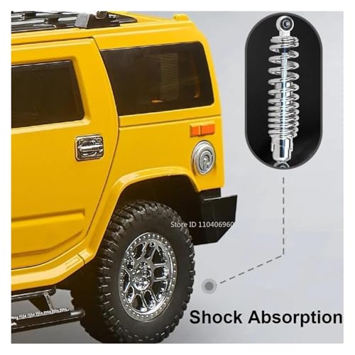 Hummer H2 SUV Yellow — view 7