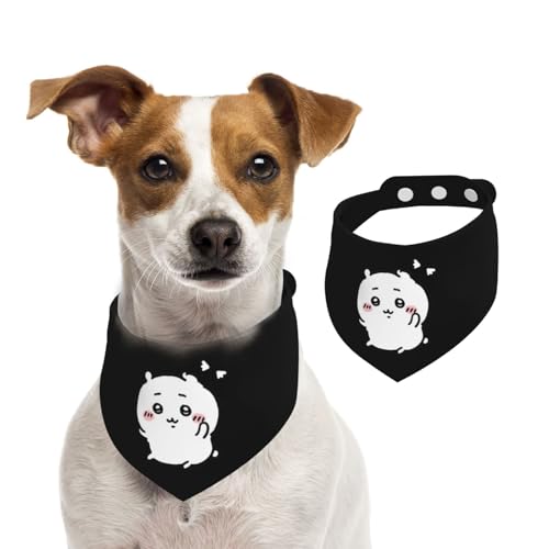 ペットバンダナ ちいかわ ペット用唾液タオル 可愛い 犬用 猫用 犬の首輪 簡単脱着式 サイズ調整可能 水洗い可 三角スカーフ ネクタイ 柔らかい かわいい 口拭き 散歩 食事用 ペット用品 小型犬 中型犬 大型犬 アクセサリー 誕生日 プレゼント 21*