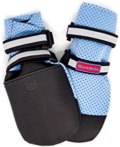 Bark Brite Lightweight Neoprene Paw Protector Dog Boots Designed for Comfort and Breathability in 5 Sizes (Blue XXL)