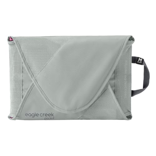 Eagle Creek Pack-It Original Garment Folder - Travel Garment Bag with Compression Wings to Maximize Luggage Space - Convenient Top Handle - Quick Drying Material - Storm Grey - Medium3