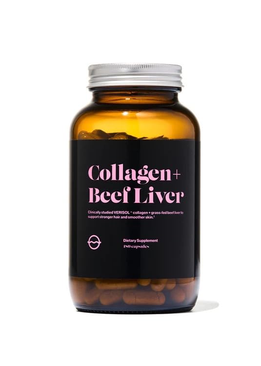 organic olivia Collagen + Beef Liver Capsules, Hair & Skin Support