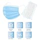 Love Trends LT-50-PC Polypropylen 3-Lagen-Schutzmasken mit Ohrbügel, Blau, 50 Stück