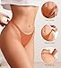 DEANGELMON Seamless G-string Thongs for Women - No Show Thong Underwear Low Rise Stretch Panties Workout Pack (8P1,S)