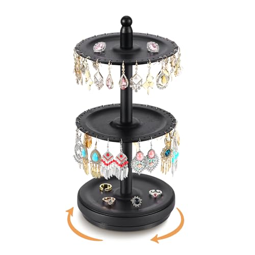 BNING Earring Holder Organizer, Rotating...