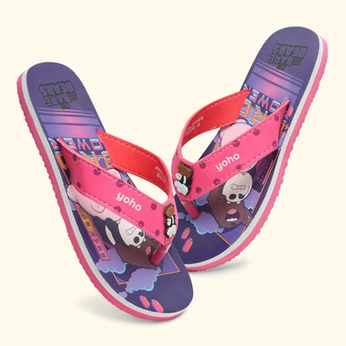 Image of YOHO Slippers for Kids|Comfortable and Lightweight FlipFlop|WB Cartoon & Comic Characters: Batman, Superman, PPG, Tom & Jerry, Scooby Do and We Bare Bears Footwear for Girls & Boys