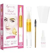 Beauty7 Cire à épiler avec bandes pour épilation à la cire pour enlever les sourcils, le visage Gesi...