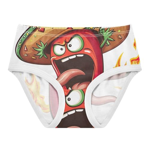 Angry Pepper Little Girl Panties Toddler Underwear Custom Cotton Funny Undies Kids Briefs 2t
