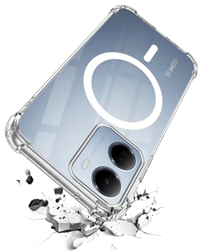Image of Jkobi Shockproof Crystal-Clear Back Cover for Redmi 15A 5G (Magsafe Wireless Support | Drop & Camera Protection | Hard Polycarbonate)