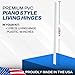 PENNZONI Plastic Hinges for Drum Shield Panels, Golf Cart Windshield, 48 Inch | 1 Piece