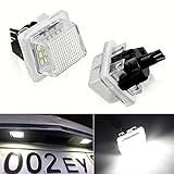luz matricula mercedes w209 Luces de matrícula trasera del automóvil, carcasa de ABS de alta calidad y diseño de estructura, es impermeable y seguro en días lluviosos, unidad de control CANBUS incorporada, sin código de error.