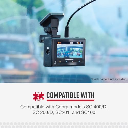 Image of Cobra SC Smart Dash Cam Series 12 Volt Power Adapter | With MicroUSB Cable With 6 Foot Cord (CA-CLAMICRO-01)