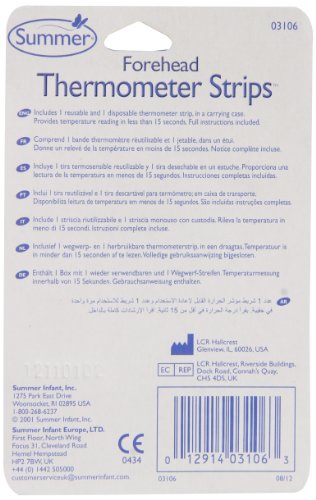 Summer Infant, Strisce-termometro per la fronte