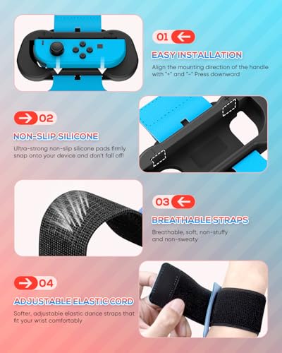 image for MENEEA Wrist Strap Compatible with Just Dance 2026 2025 2024 2023/for 