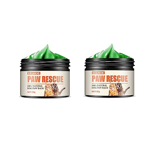 RoseFlower Crema Almohadillas Perros – Crema para el Cuidado de Las Patas de Mascotas – Efectivo y Seguro – para la Piel y Las Almohadillas de Las Mascotas(30g – Dos Piezas)