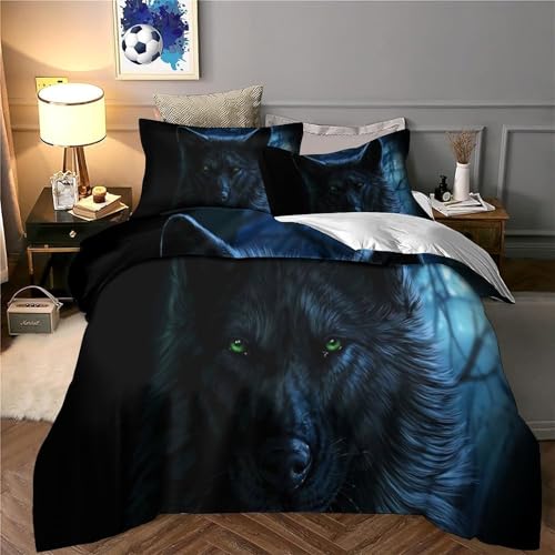 Parure de lit loup 3D pour la décoration d'une chambre d'ado - 6