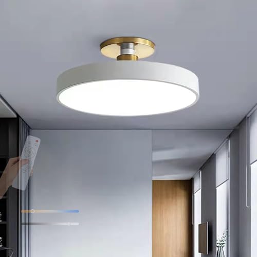 LED Plafonnier avec Télécommande Dimmable de 40cm Blanc pour Chambre