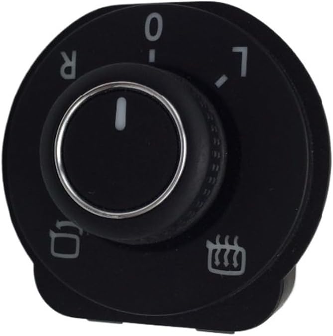 Car Mirror Switch Polo Wing Mirror Adjustment Switch Exterior Rear Side Rearview Mirror Adjust Knob Folding Heating Function