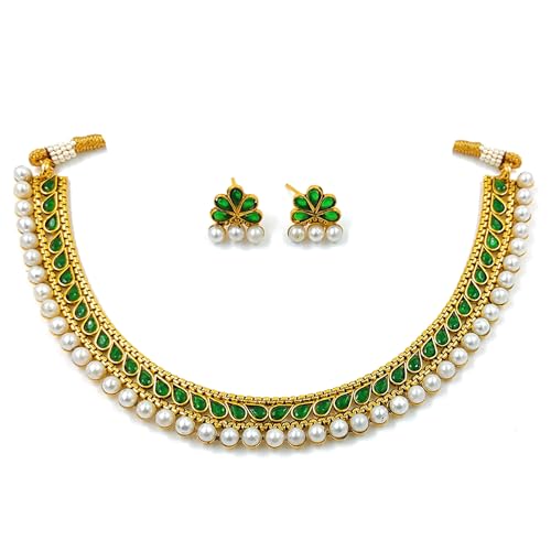 Peora Traditional Ethnic Necklace & Jewellery Set Gift for Women