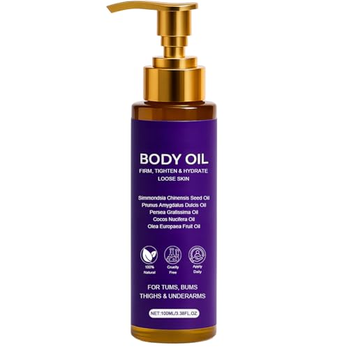 Zotreval Body Firming Oil Luxury Body Oil for Crepe Skin Firming Tightening & Hydrating Body Serum with Vitamin E and Sweet Almond Oil Smooths Skin for Women