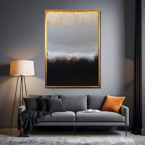 Tableau abstrait grand format pour sublimer un mur vide sans cadre - 2