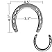 ZSHIGANMA Cast Iron Horse Shoes for Decorations, Durable Good Lucky Horseshoe for Wall Décor, Indoor, Outdoor, Cowboy, Western, Wedding, Birthday Party Favors Supplies (1)