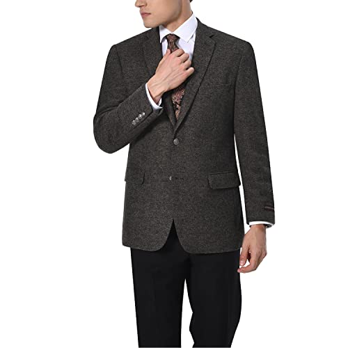 Image of AMY ZHU Men's Blazer Classic Fit Stretch Sport Coat 2 Button Suit Jacket for Office Business,Regular & Big and Tall