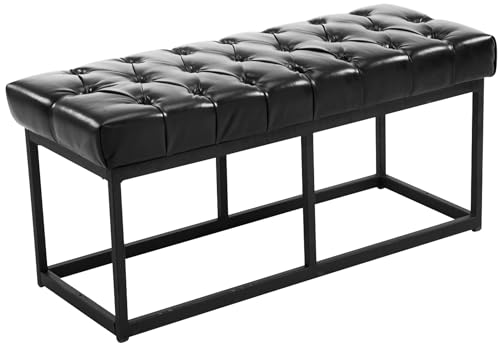 Panca Chesterfield Capitonné In Similpelle - 150cm, Marrone | Per Ingresso, Sala, Fondo Letto