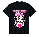 Photo Gallery 12 anni this is how i roll 12th bowling girls compleanno maglietta Photo Gallery 12 anni this is how i roll 12th bowling girls compleanno maglietta