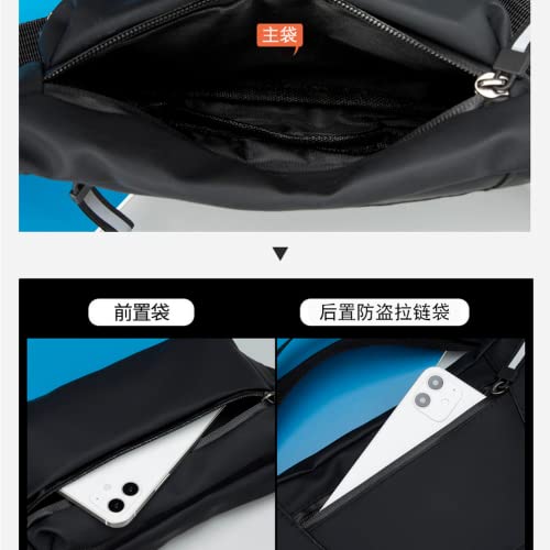 Mochila Masculina Bolsa Crossbody Premiume Nylon Fanny Pack para Homens Tamanho Pequeno Mochila Peit