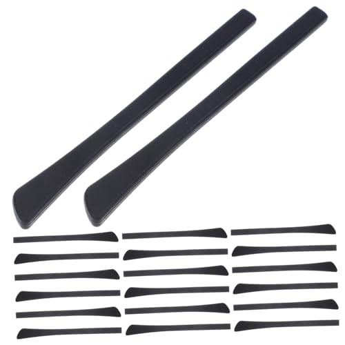 FRCOLOR 10 Pair Eyeglasses Glasses Hooks Glasses Leg Silicone Non Slip Sleeve Glasses Black