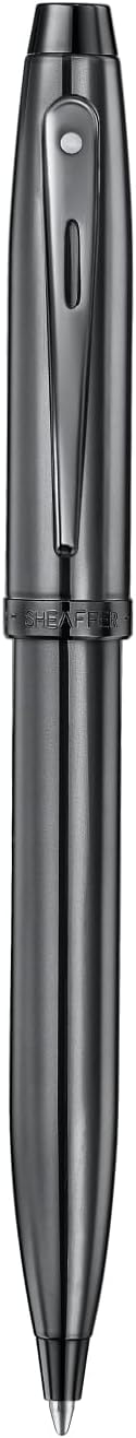 Sheaffer 100 Ballpoint Pen | E9375 Ionic Shiny Grey Gunmetal with PVD Trims | Premium Ballpoint Pen
