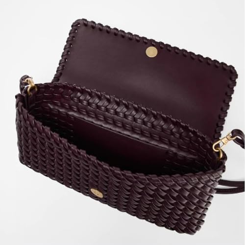 Woven Crescent Hobo Bags Women Trendy PU Leather Underarm Shoulder Bag Cute Crossbody Purse Top-Handle Tote Handbag 20253