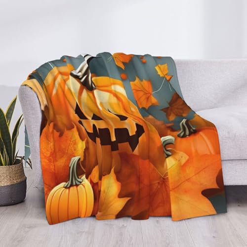 Couverture de lit EdWal en microfibre premium aux finitions soignées d'automne