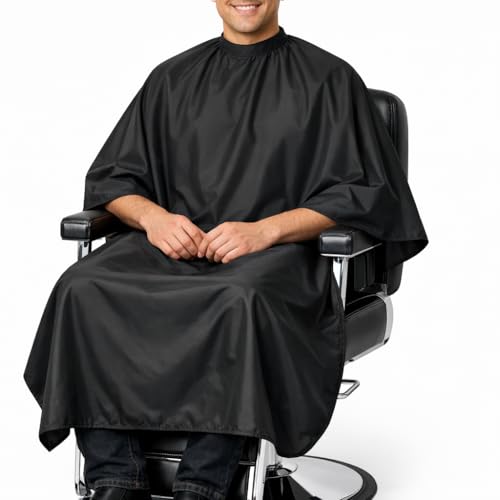 IC-collection Friseurumhang Profi – Extra Groß 126x146 cm – Wasserabweisender Haarschneideumhang aus Polyester… – Ansicht 3