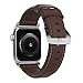 NOMAD Traditional Band for Apple Watch 44mm/42mm | Rustic Brown Horween Leather | Silver Hardware