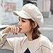 Women Fashion Newsboy Hats Beret Vintage Cabbie Cap Bakerboy Pageboy Winter Hat for Ladies Girls White One Size