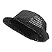 MioCloth Fashion Sequin Fedora Hat for Men Women Jazz Hat Shining Bling Role Play Dance Hat Halloween Party Costume Black