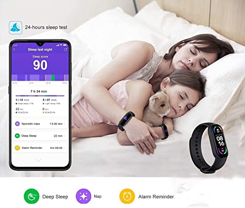 Image of Drumstone 10 πππππ πΎπππππππM6 Smart Fitness Tracker Band with Bluetooth Connectivity, Heart Rate Monitor, Step & Calorie Tracking, Sleep Monitoring, Multi-Sport Modes, Call & SMS Alerts,